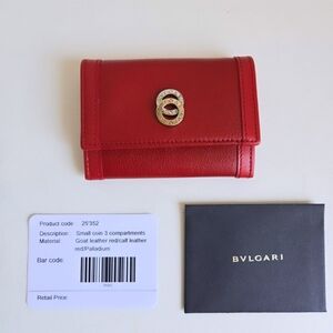 Bvlgari small coin 3 compartment